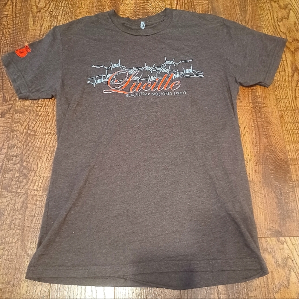 Terrapin Beer Co Lucille The Walking Dead Graphic Tee Women's Sz Small Brown